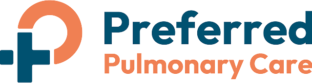Preferred Pulmonary Care logo with a stylized lung and medical cross in blue and orange.