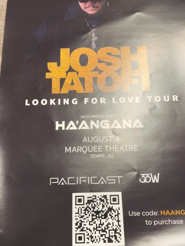 Street Team for the @joshtatofimusic show is in full effect, ARIZONA! 🌵🔥

Next Tuesday AUG. 4th @marqueetheatre come experience an amazing night of island music! 

DISCOUNT tickets USE promo code: &ldquo;Haangana&rdquo; 

Mahalo @happyhonushaveice 