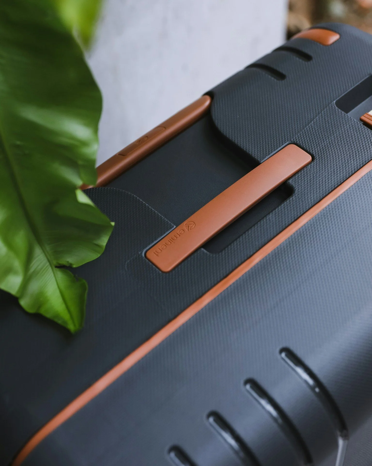 Suitcase packed for travel