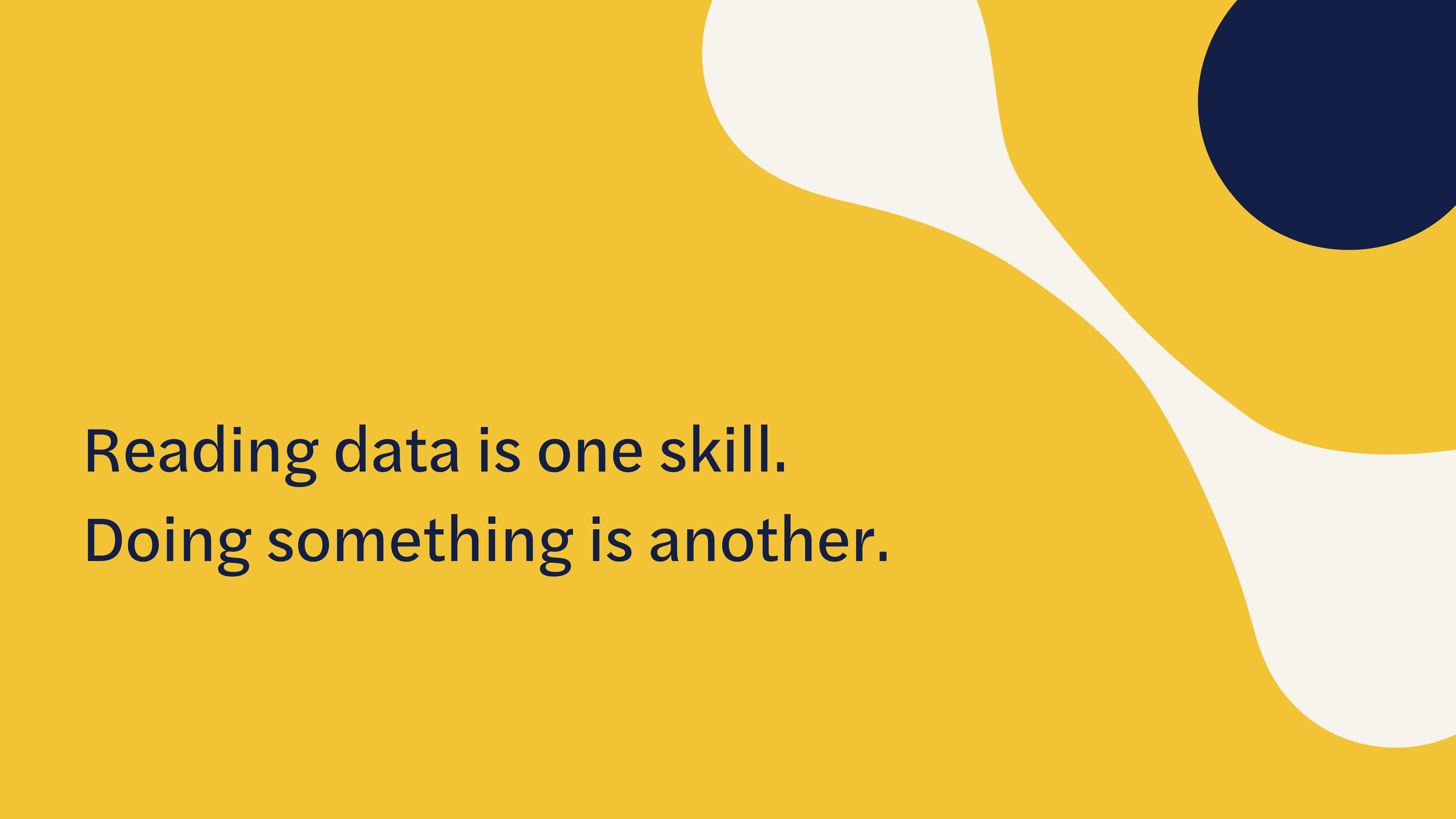 Is data literacy enough?