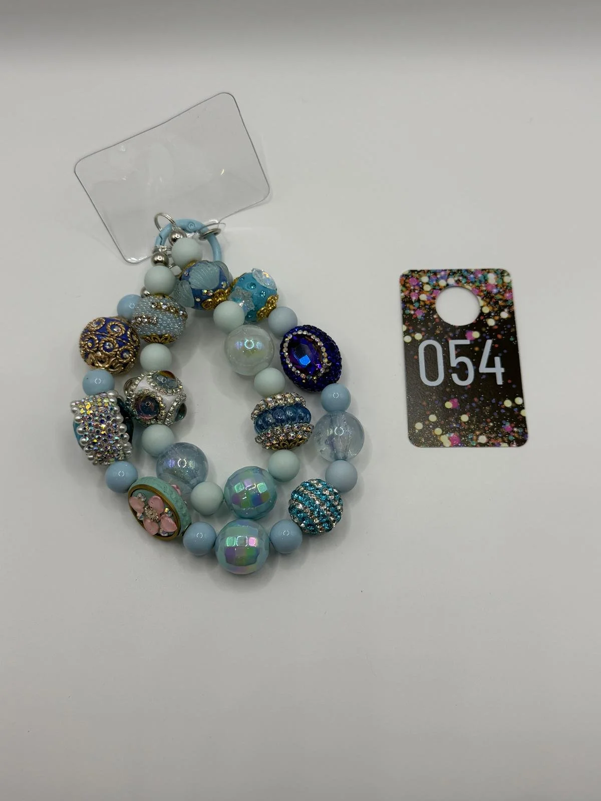 Blue Lagoon Jewel Phone Charm