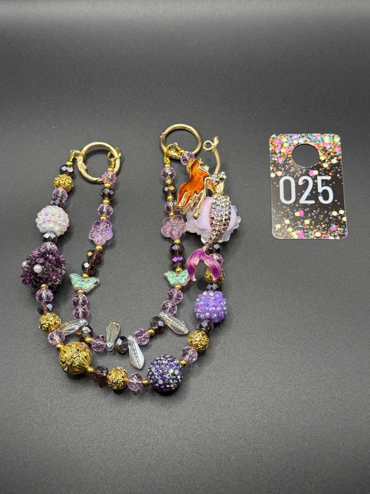 Enchanted Mermaid Beaded Purse Charm