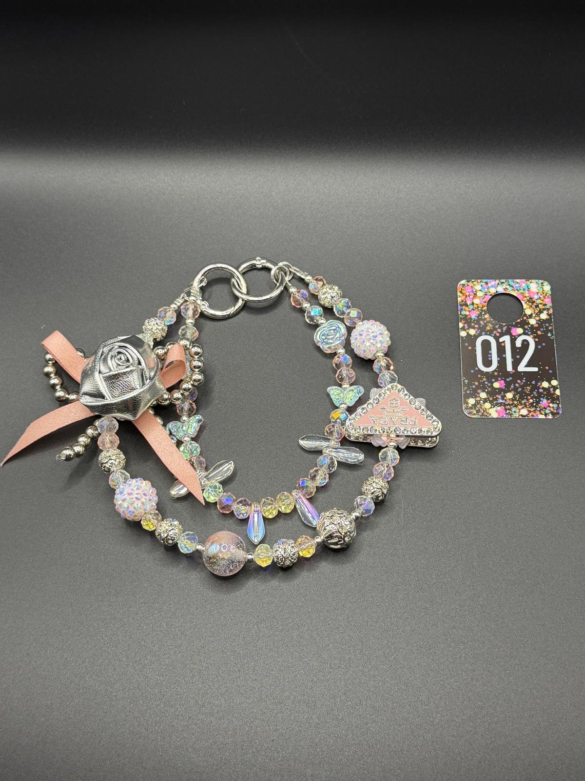 Blush Paris Beaded Purse Charm