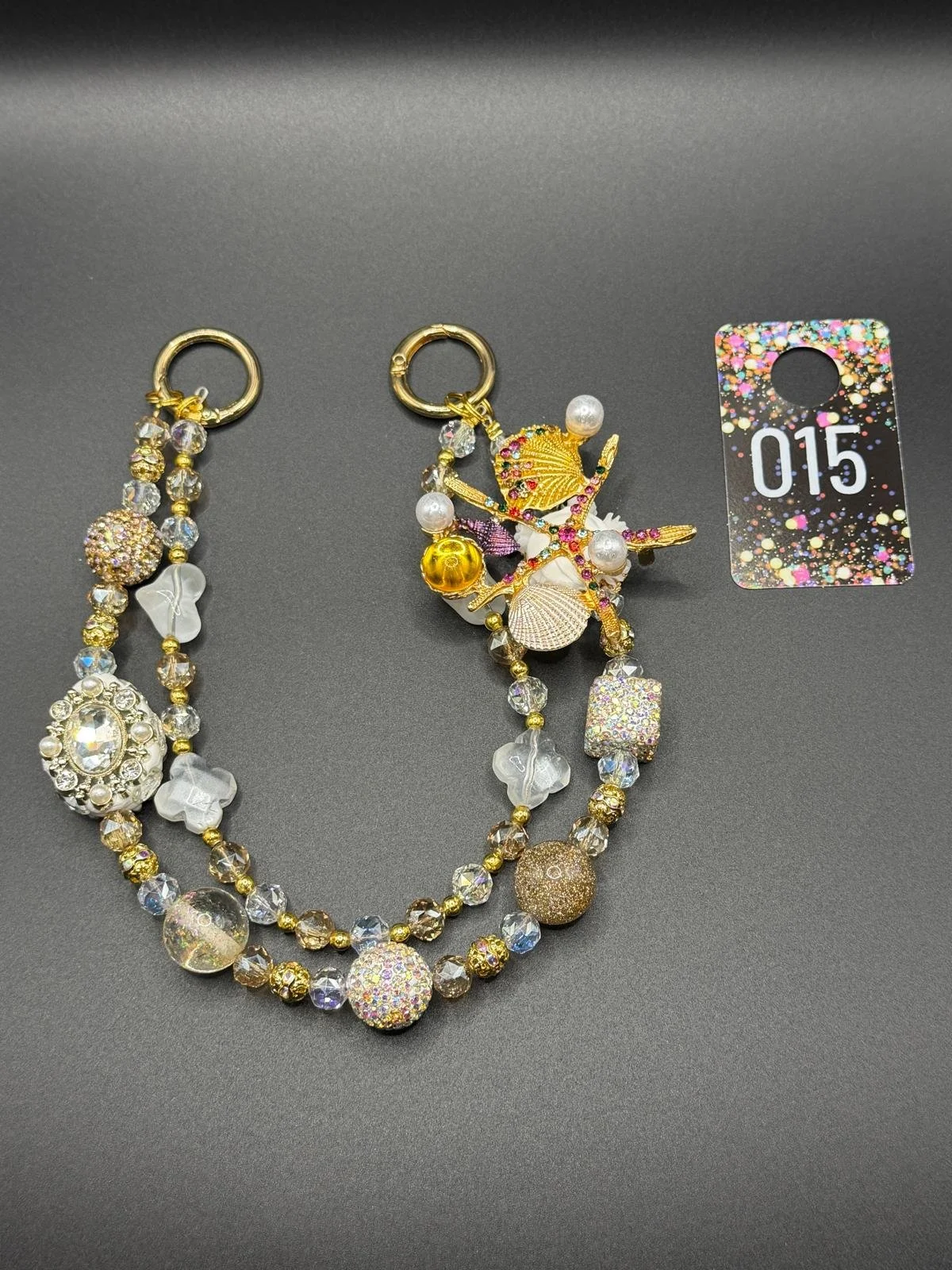 Beach Vibes Beaded Charm