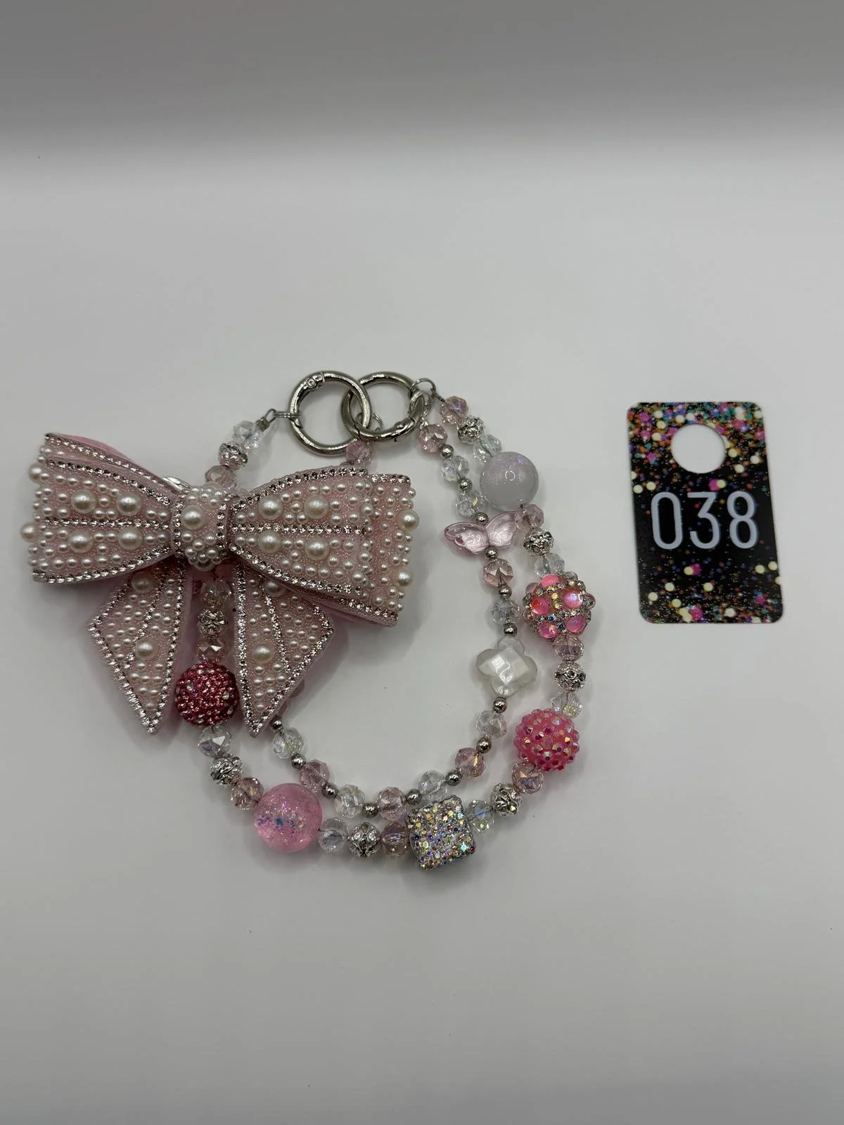 Pearls Before Problems Bag Charm