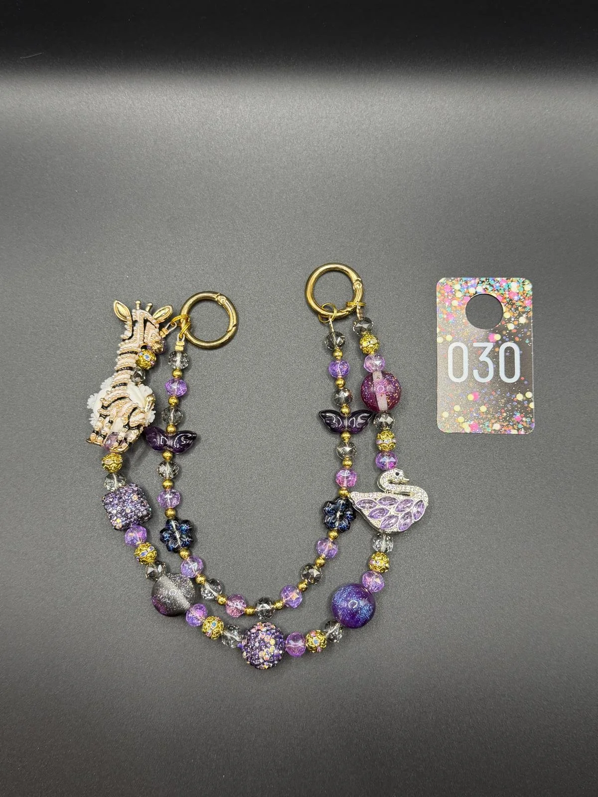 Amethyst Dreams Beaded Charm