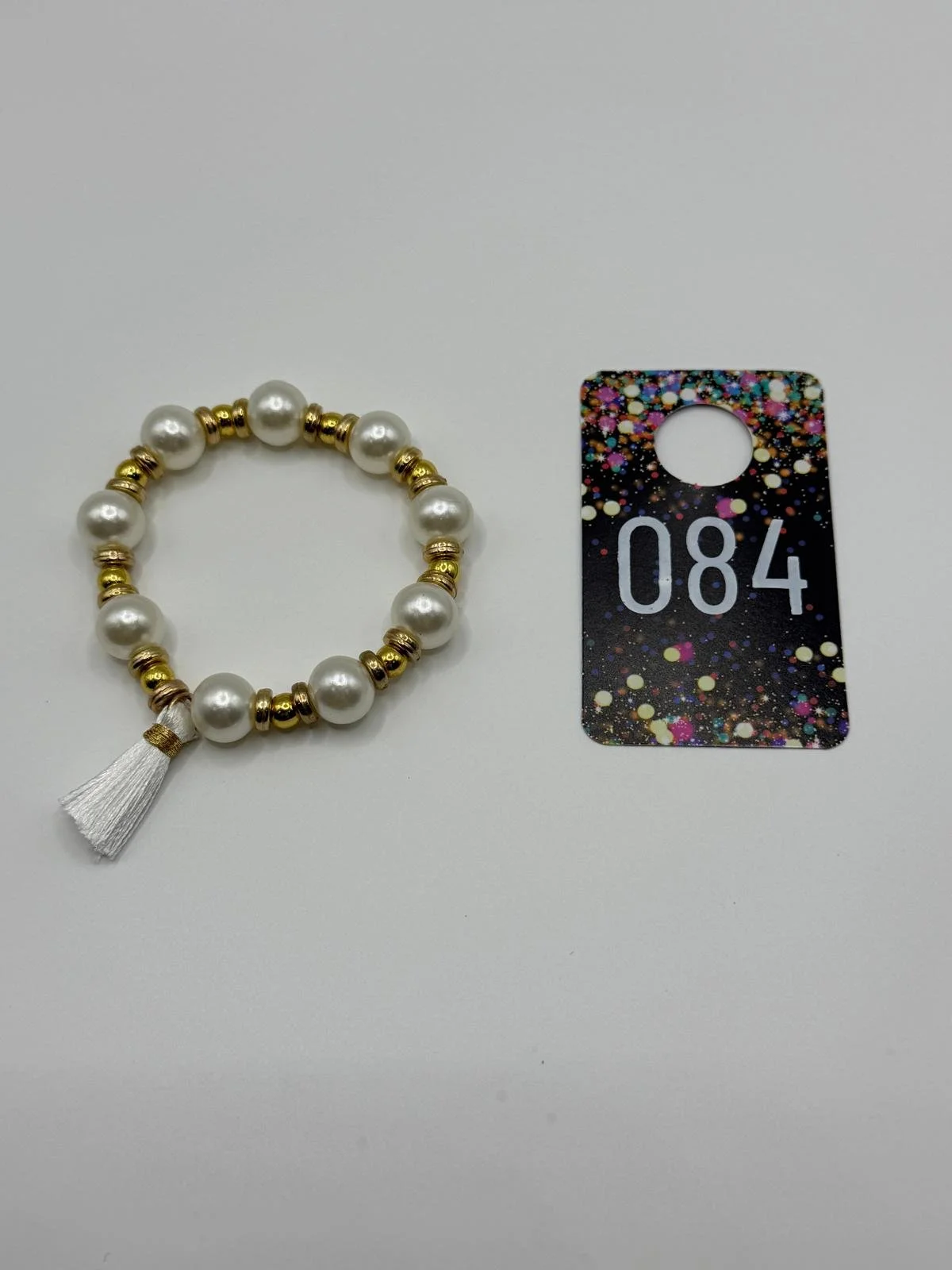 Golden Pearl Tassel Bracelet