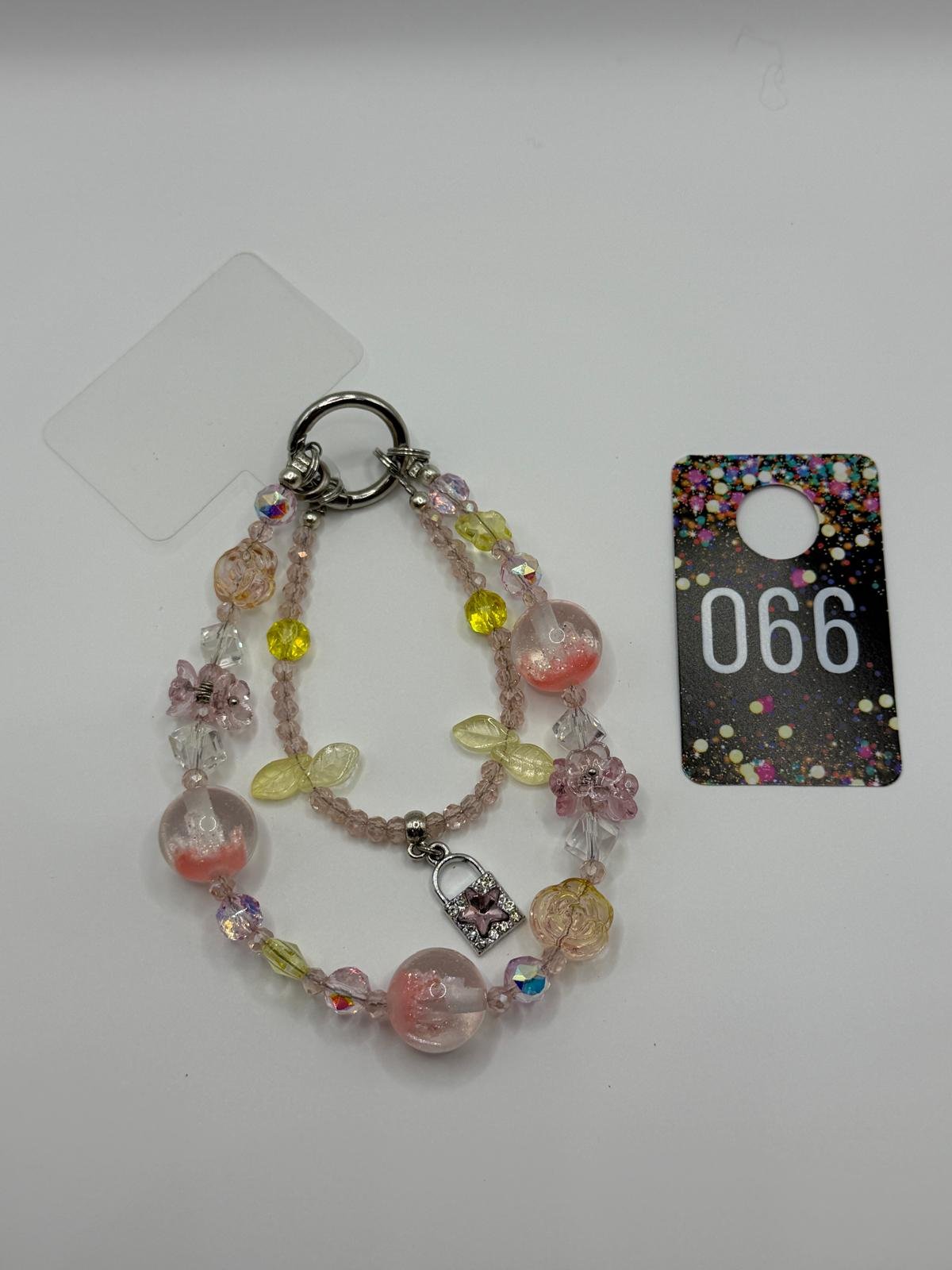 Blushing Garden Beaded Phone Charm