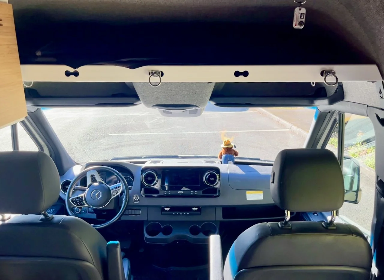 Custom overhead sprinter storage