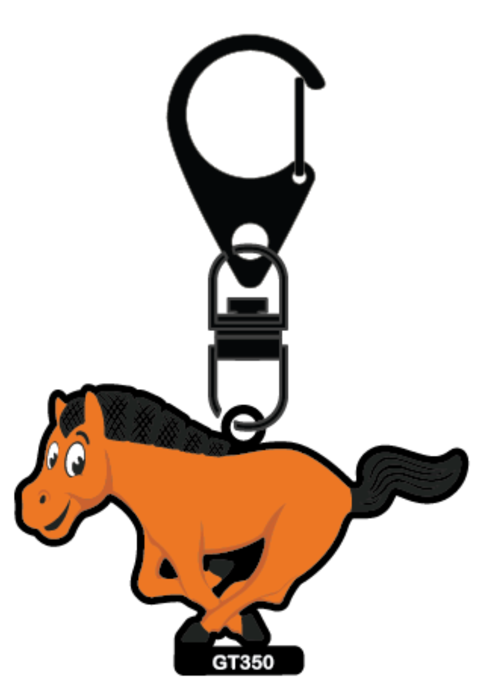 Mustang Pokey Key Chain