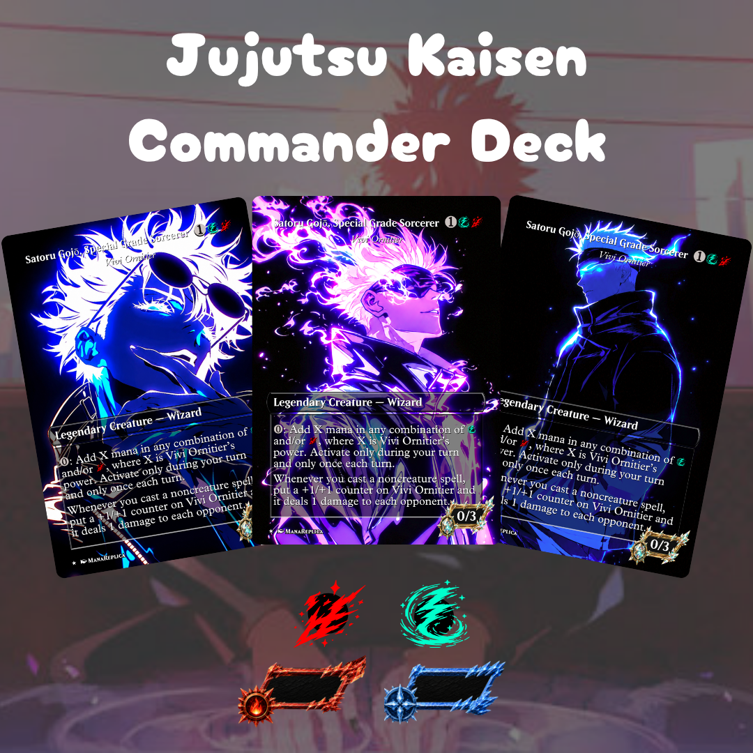 Vivi Ornitier | Jujutsu Kaisen Frameless Proxy Commander Deck with Tokens