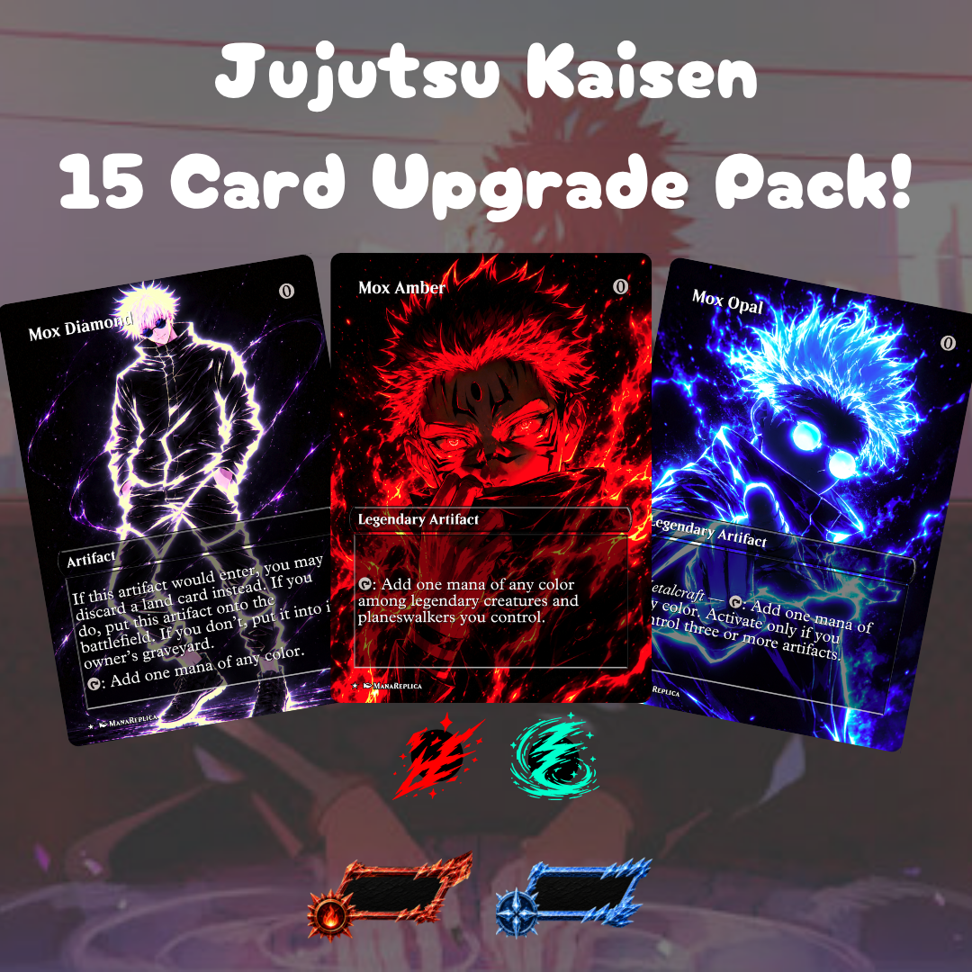 Jujutsu Kaisen Frameless Proxy Commander 15 Card Upgrade Pack