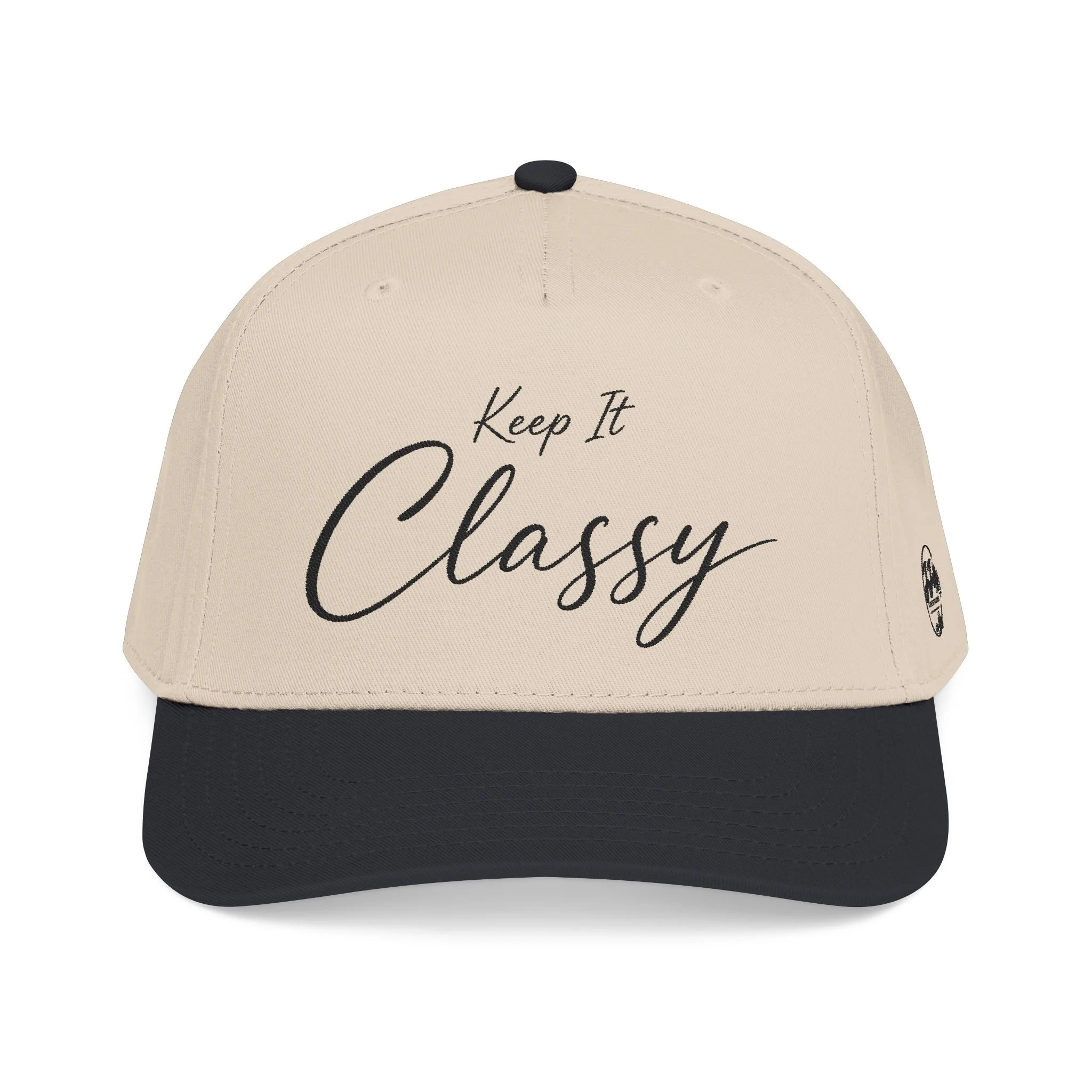 Keep It Classy Baseball Cap — Stylish Script Embroidered Hat