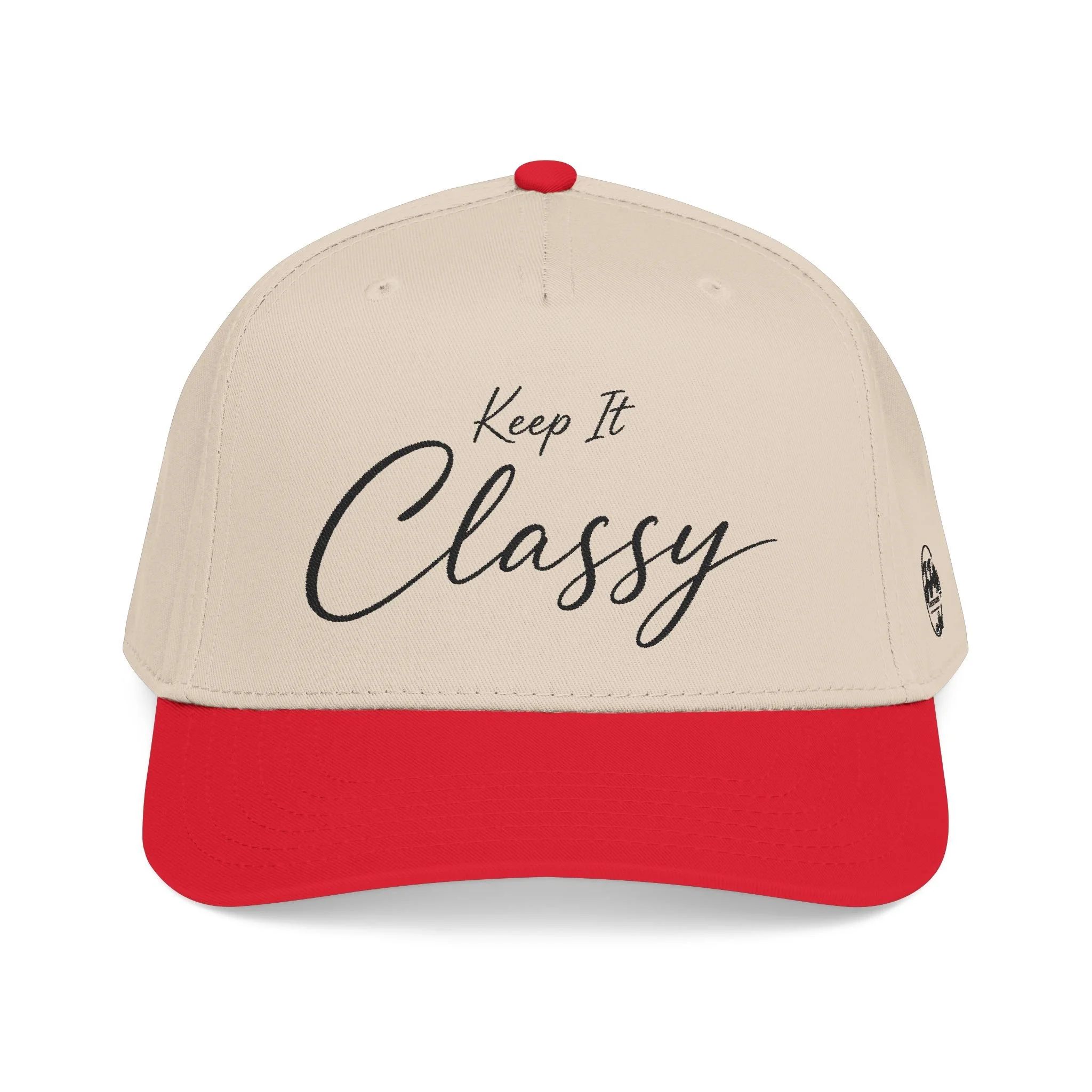 Keep It Classy Baseball Cap — Stylish Script Embroidered Hat