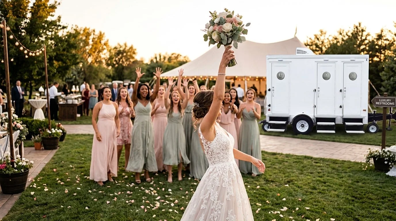 wedding restroom trailer rentals Massachusetts
