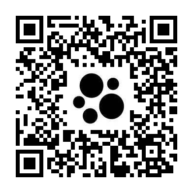 A QR code image with black squares and dots on a white background.
