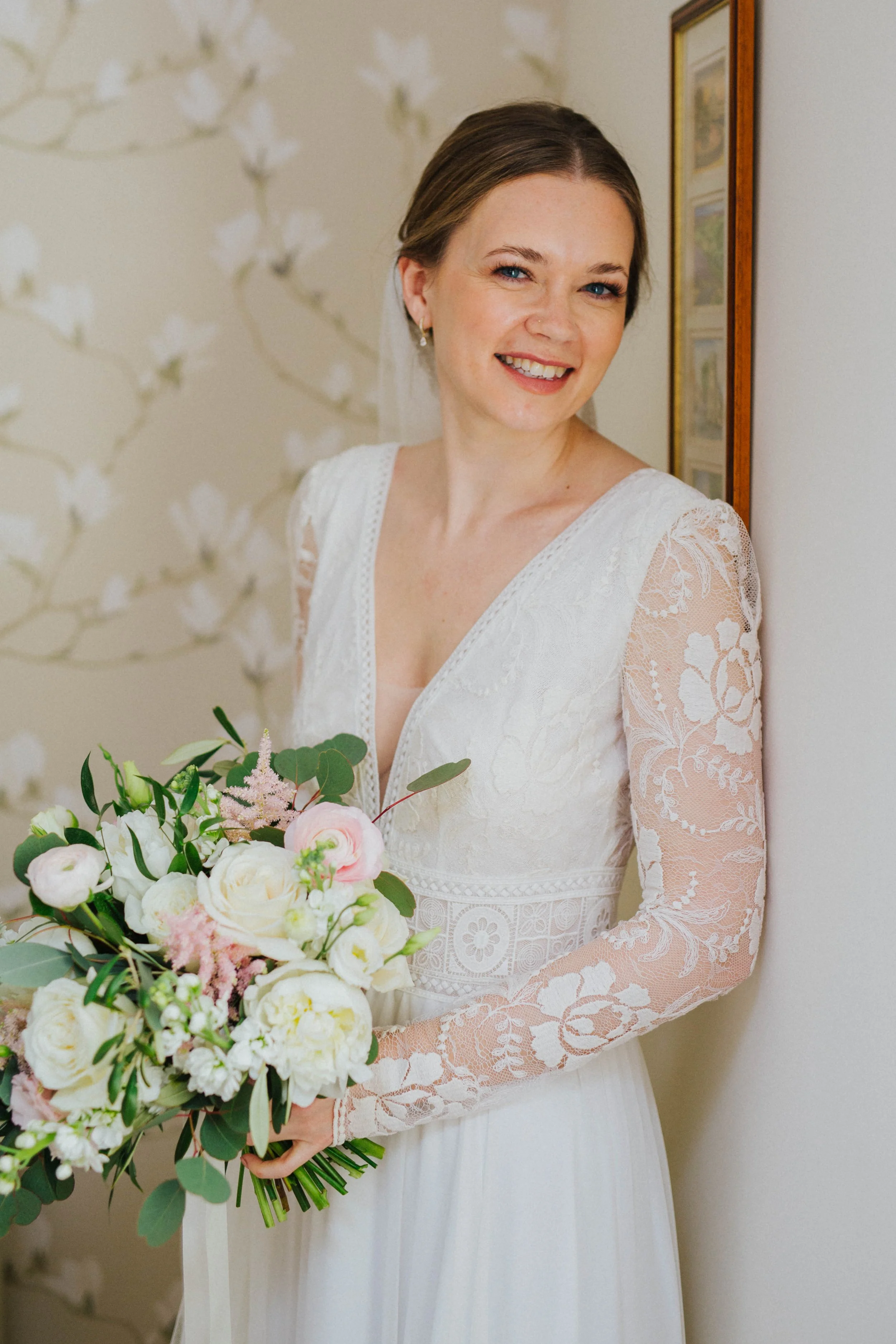 Wedding flowers at Lodge Farm Weddings Cundall 