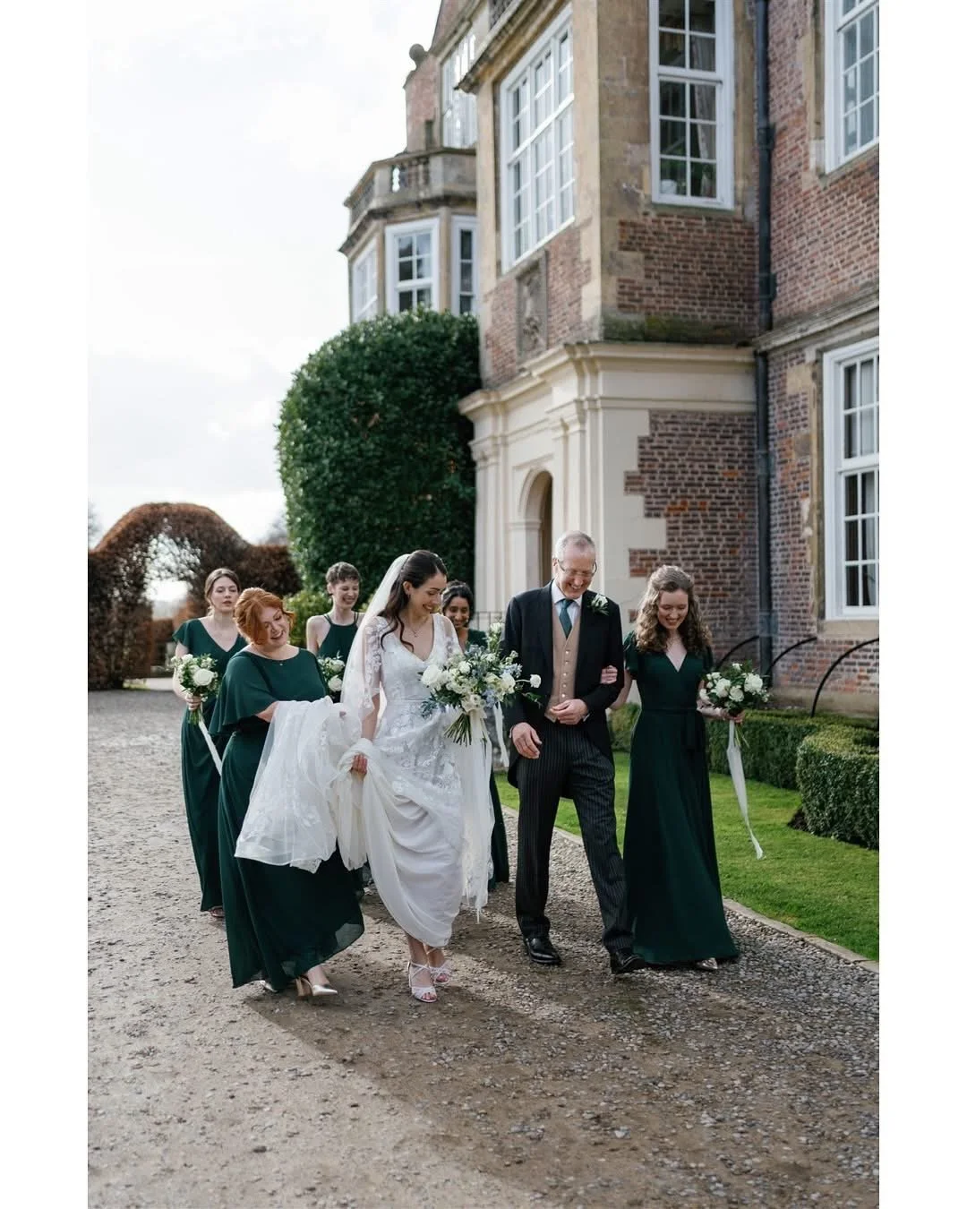 Wedding flowers at Goldsborough Hall. 