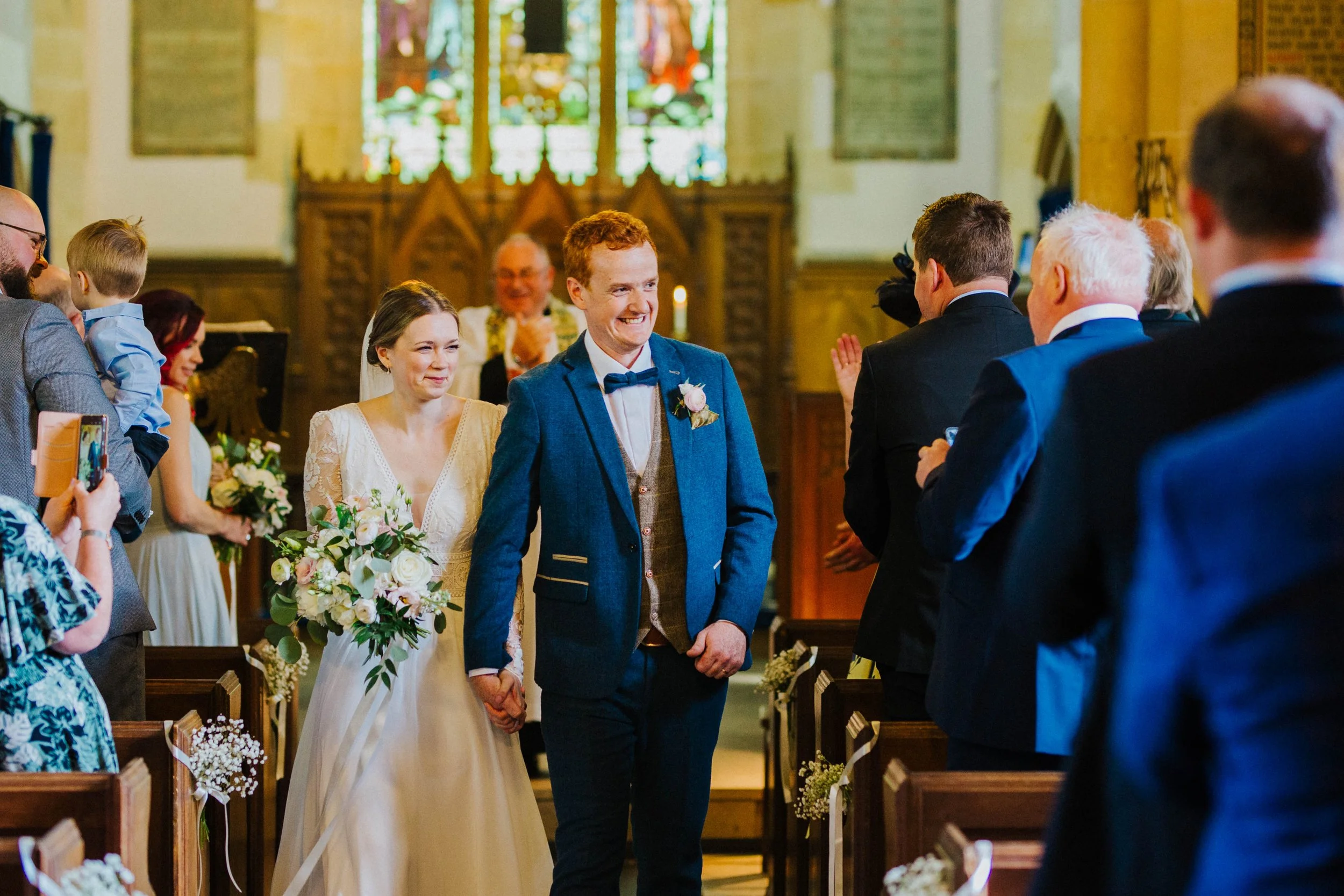 Wedding flowers at Lodge Farm Weddings Cundall 