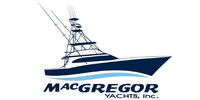 Logo of MacGregor Yachts, Inc., featuring a stylized yacht with the company name beneath it.