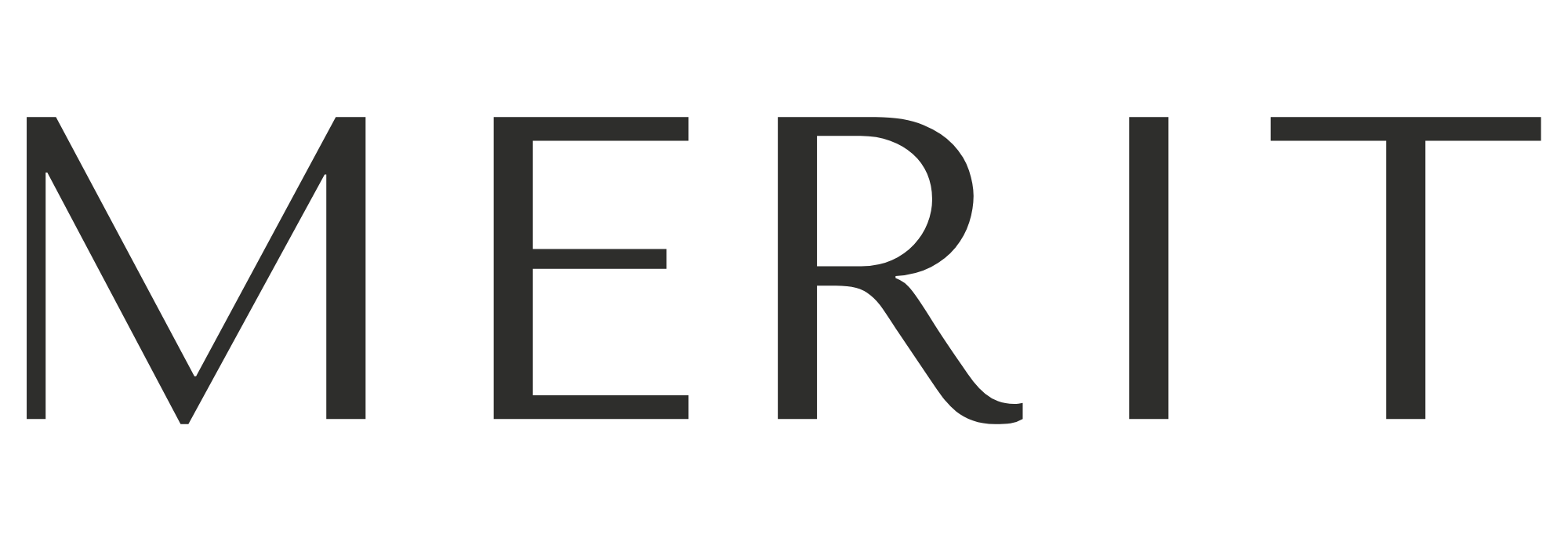 The word 'MERRIT' in large, bold, black letters on a transparent background.