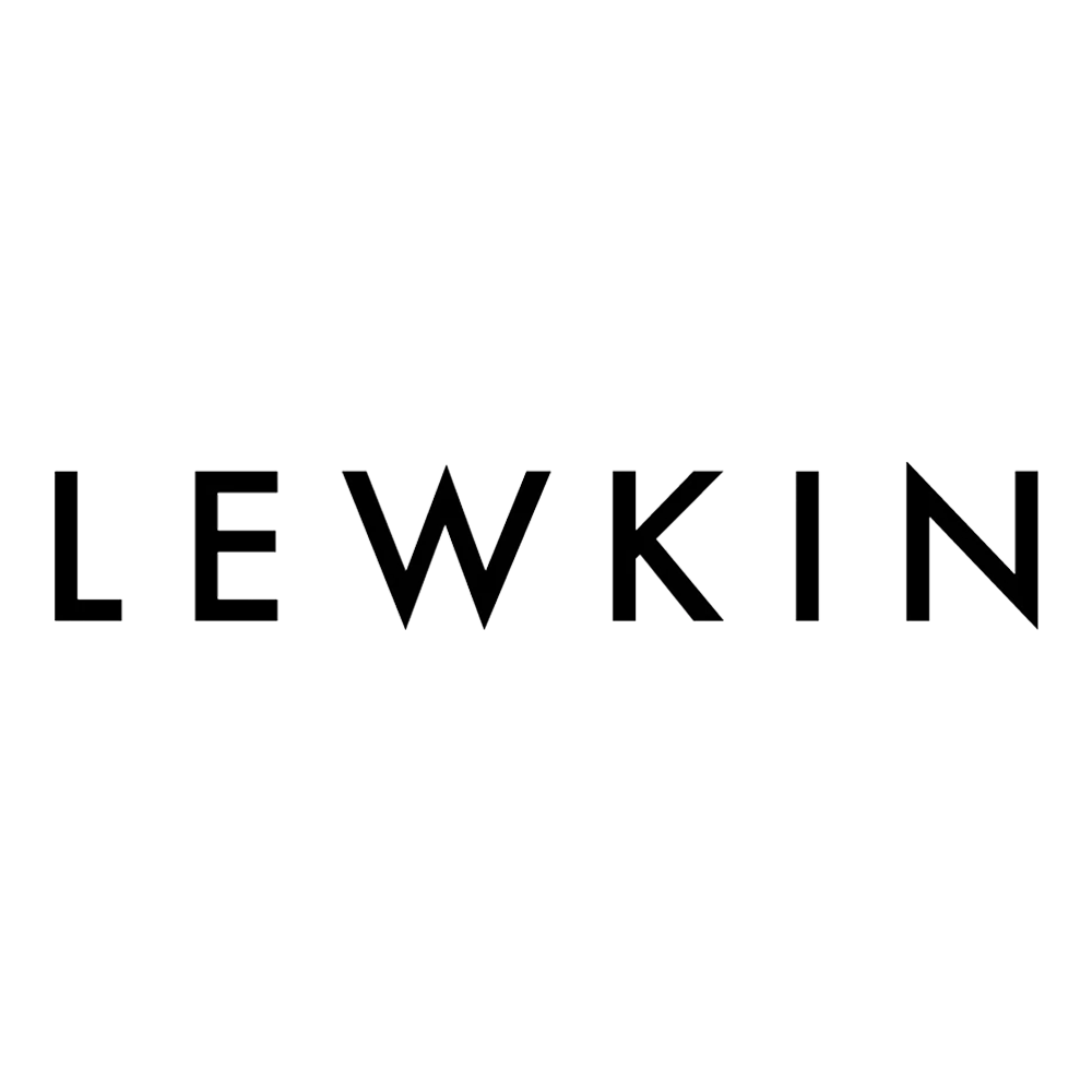 LEWIKIN logo in black and white, with a stylized arrow and a book on top