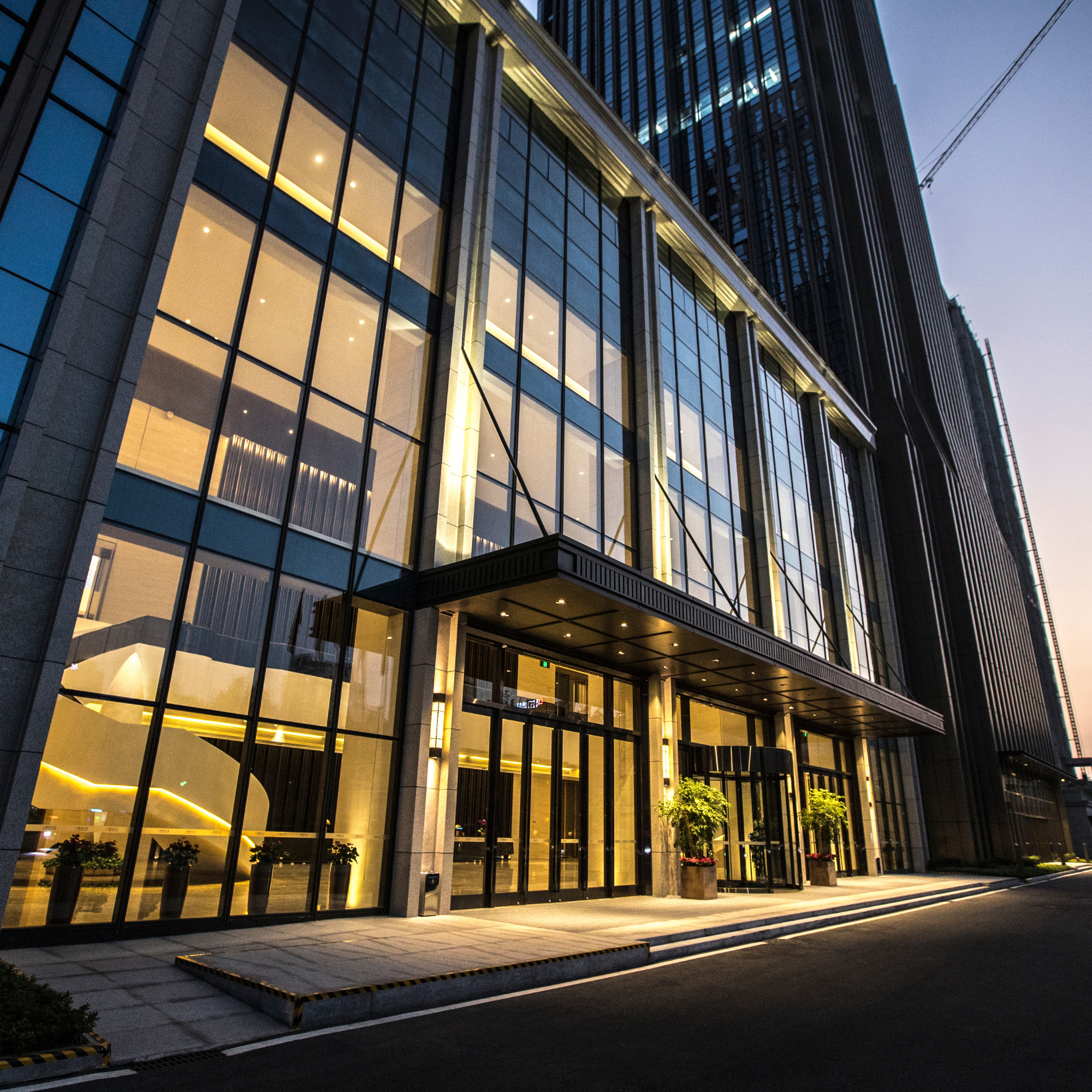 Modern commercial office building maintained with professional office cleaning services.