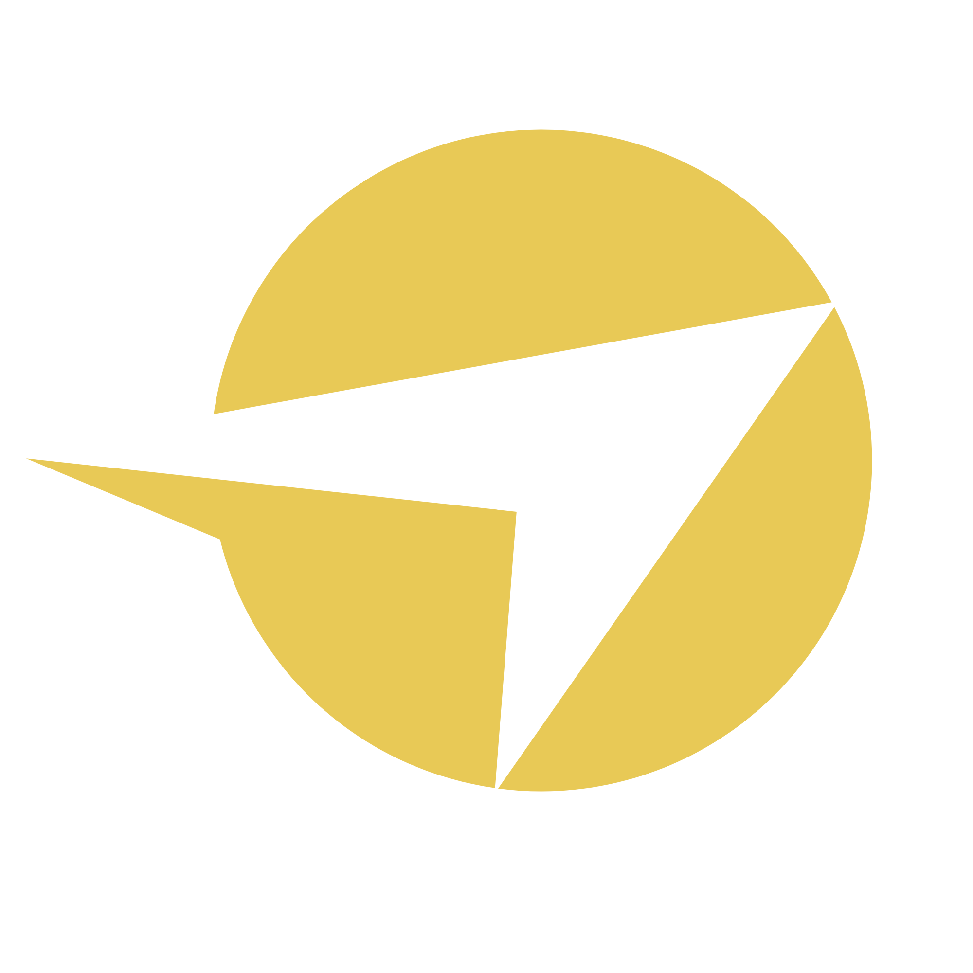 Black background with gold abstract geometric shapes.