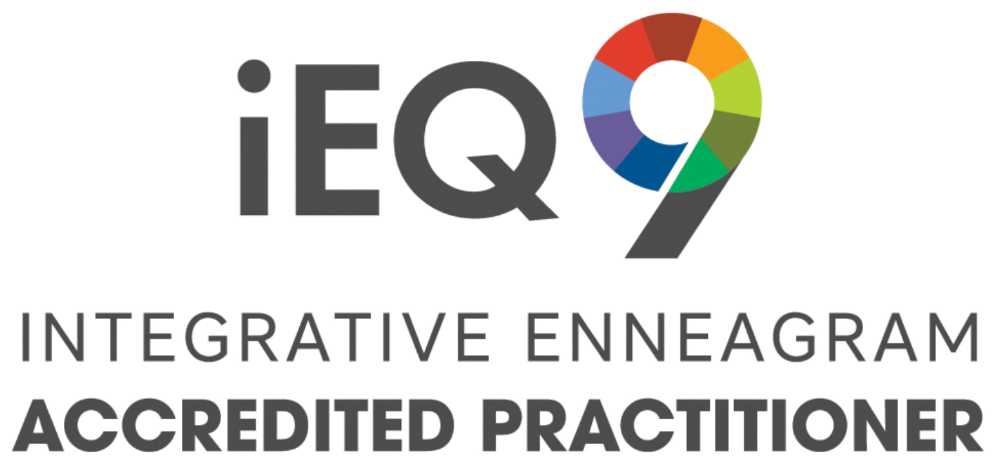 iEQ7 logo with a colorful pie chart design and the text 'INTEGRATIVE ENNEAGRAM ACCEPTED PRACTITIONER' underneath.