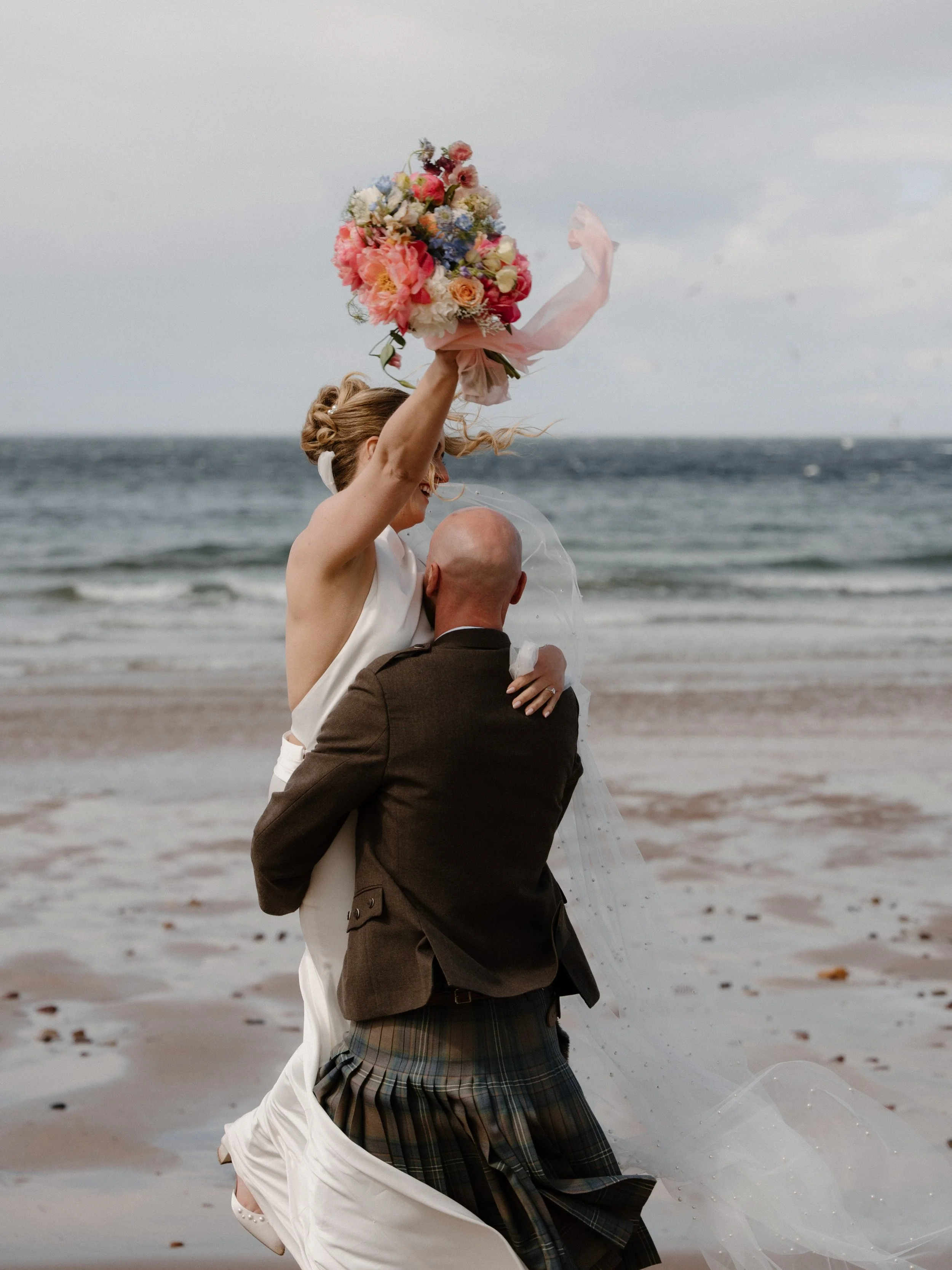 Some of my favourite frames from Jo &amp; Darren&rsquo;s windswept wedding at Whitekirk.

@whitekirk_hill_
@irismariephotography
@one_shot_films
@contentbyclaire__
@theflowerstudy5
@thewhitecollection
@macgregorandmacduff
@melissaalcu
@essentialhair_