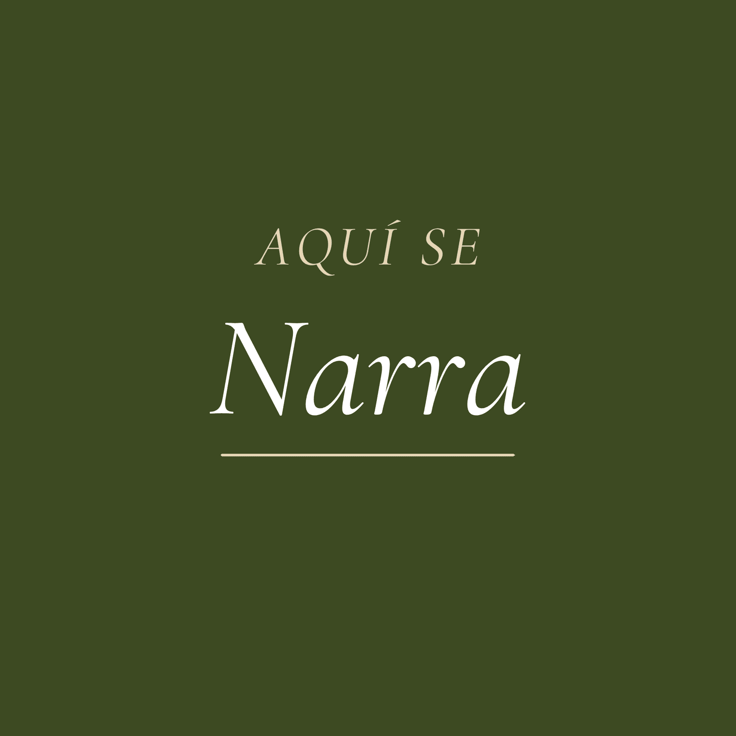 Aquí se narra