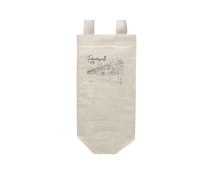 Canvas Wine Tote - Farmersville
