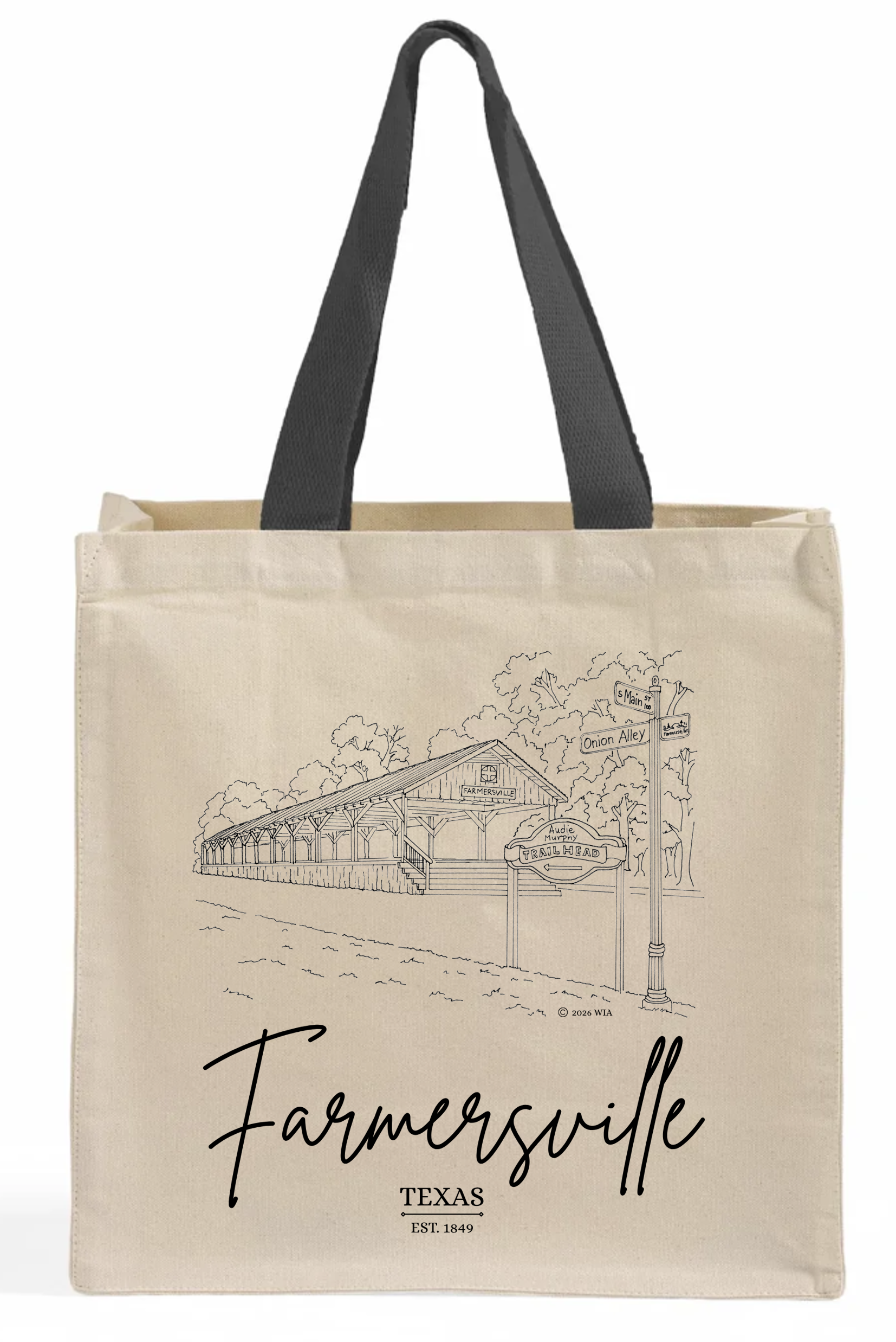 Canvas Market Tote - Farmersville