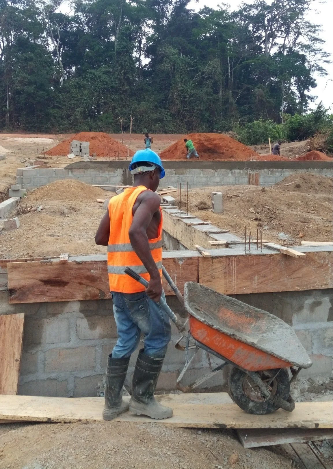 Constructing the Sarbo Development Center in River Gee County, Liberia