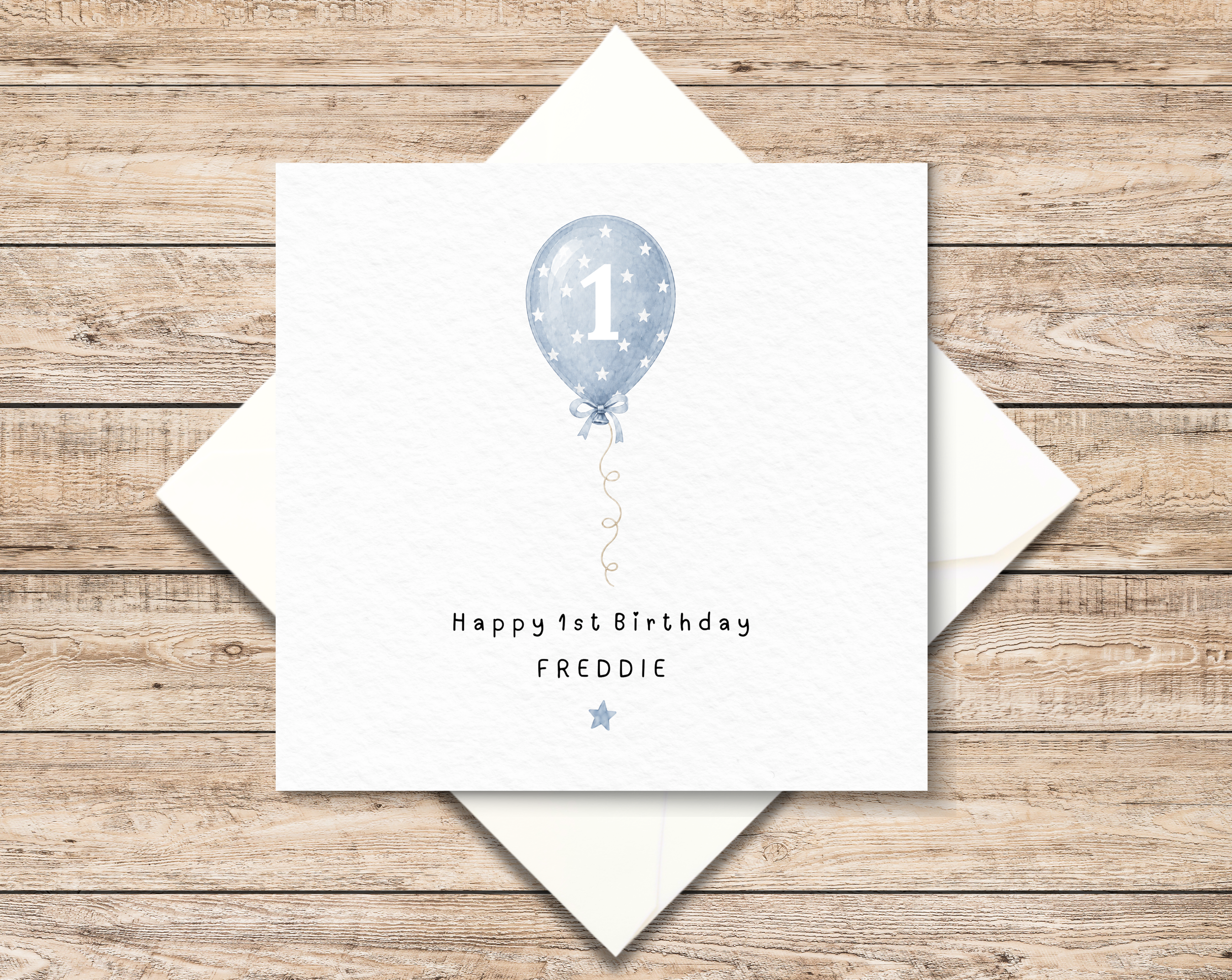 Personalised 1st Birthday Card - First Birthday Card - Birthday Card for Boy - Cute 1st Birthday Card