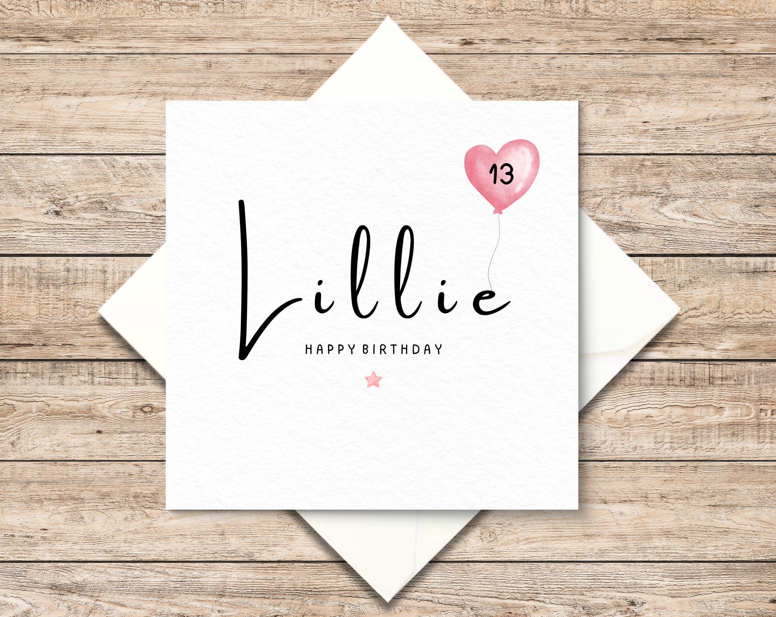 Personalised 13th Birthday Card - 13 Birthday Card - 13th Card - Best Friend Card - Teenager 13th Card