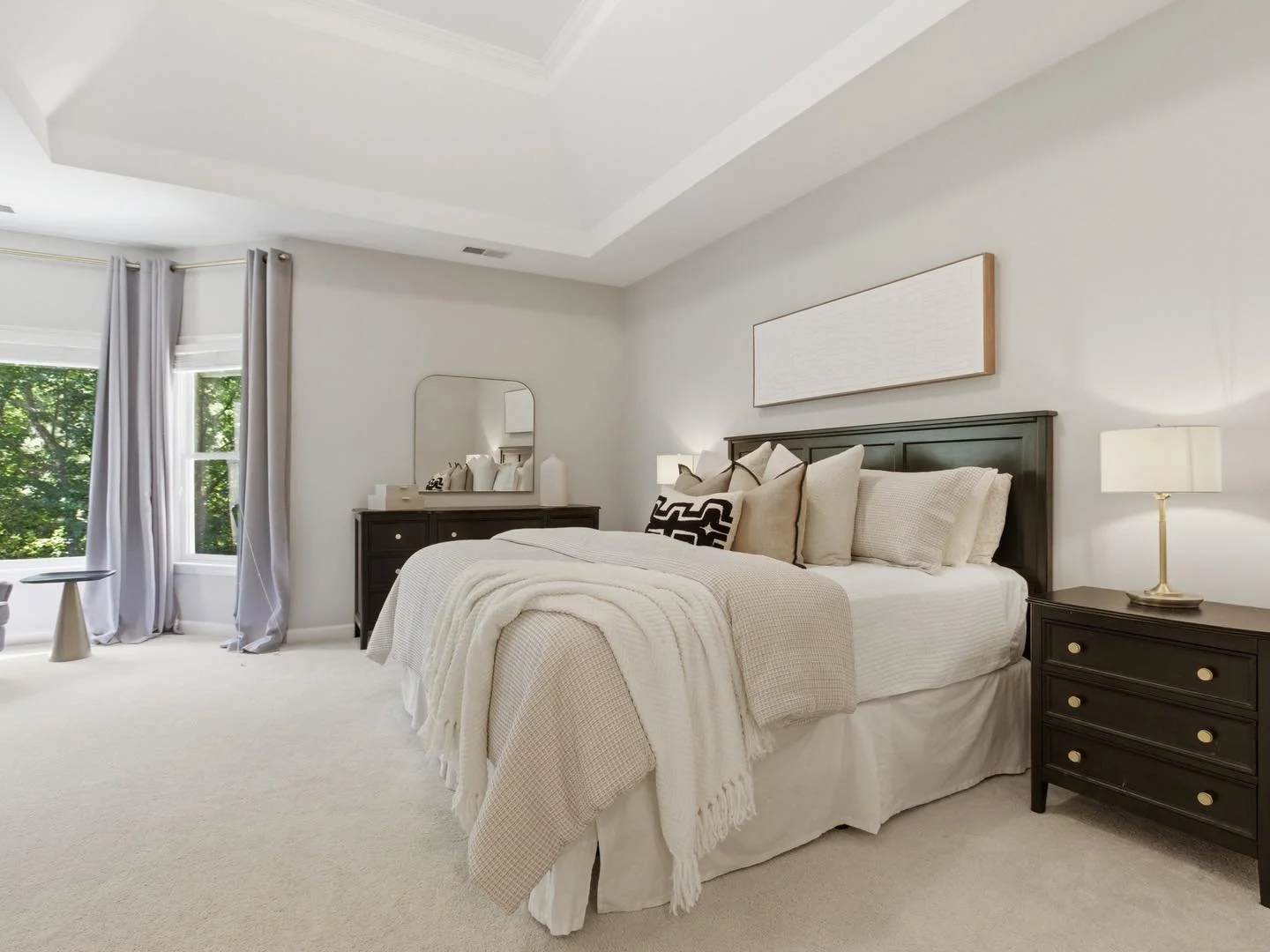 The goal? Help buyers picture themselves waking up here. 

Mission accomplished. 🤍

Ready to sweep your potential buyers off their feet? Let&rsquo;s talk professional staging! 😉

#cltrealestate #charlotterealestate #charlottebuilder #charlotterealt
