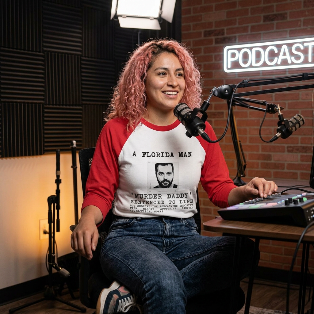 The "Murder Daddy" Florida Man Raglan — True Crime Graphic Tee