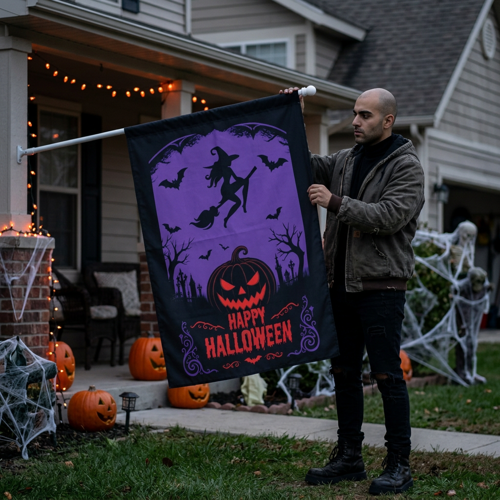Happy Halloween Yard Banner