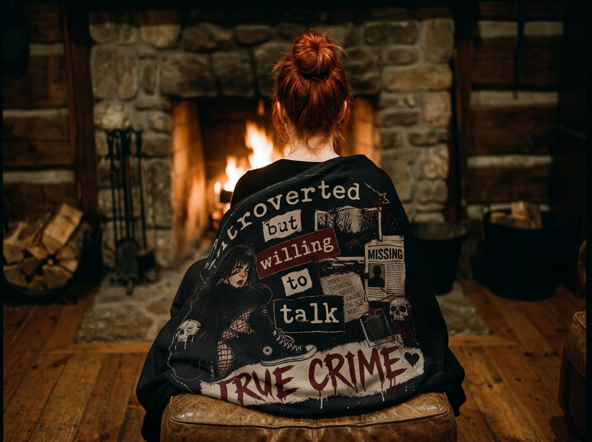 Introverted  True Crimey | Fleece Blanket