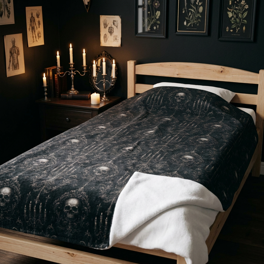 Dark Victorian Plush Blankie