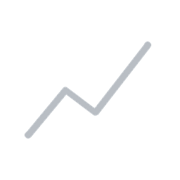 Schwarze Grafik mit steigender weißer Linie, die einen Aufwärtstrend zeigt