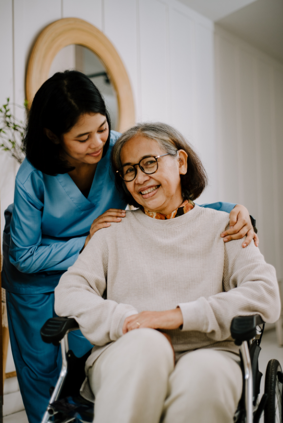 Ezer HHA Agency caregiver providing respectful personal care and daily living assistance for seniors.