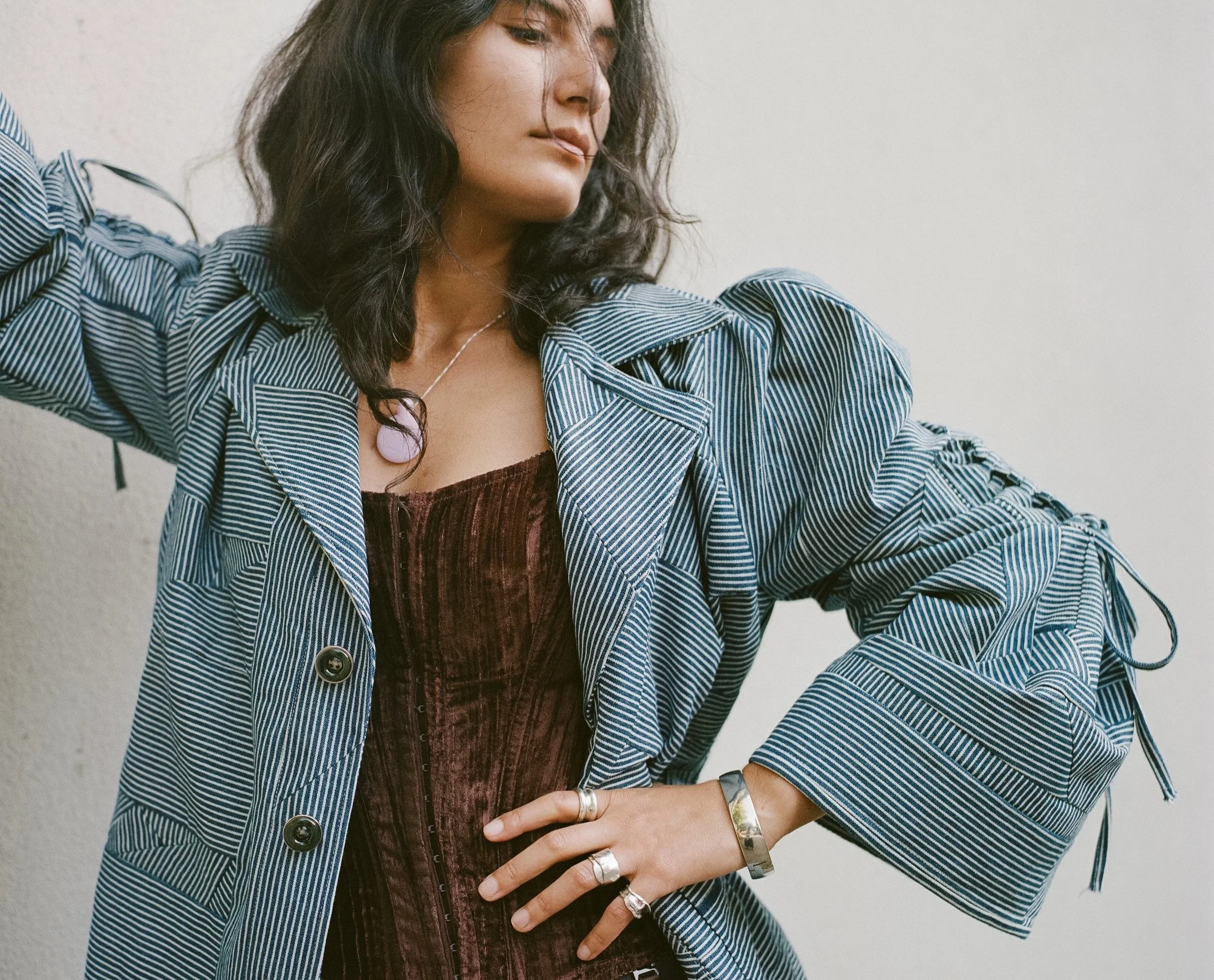 Quilted Workwear Blazer