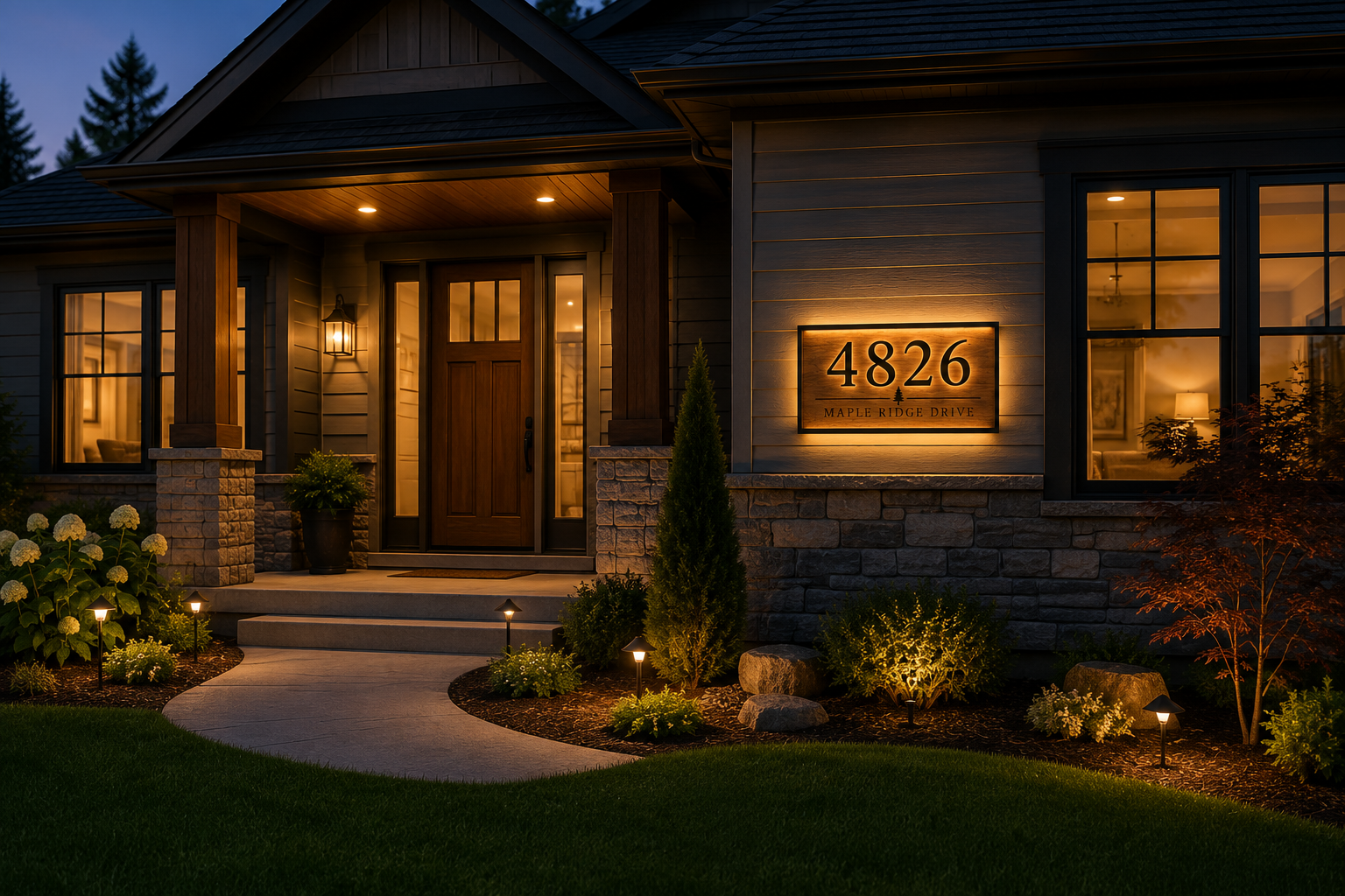 Custom House Number Signs