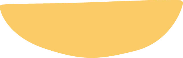 A half-moon shape with a yellow background.