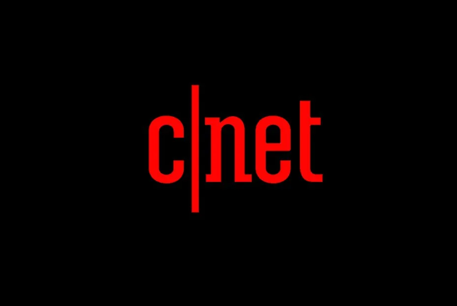 CNET logo with red lowercase text 'cnet' separated by a red vertical line on a black background.