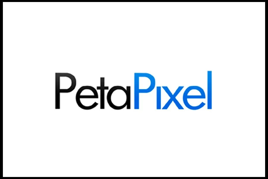 Logo for PetaPixel with stylized text in black and blue on a white background.