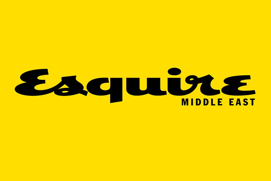 Yellow background with black text in a foreign script and the words "Middle East" in English.