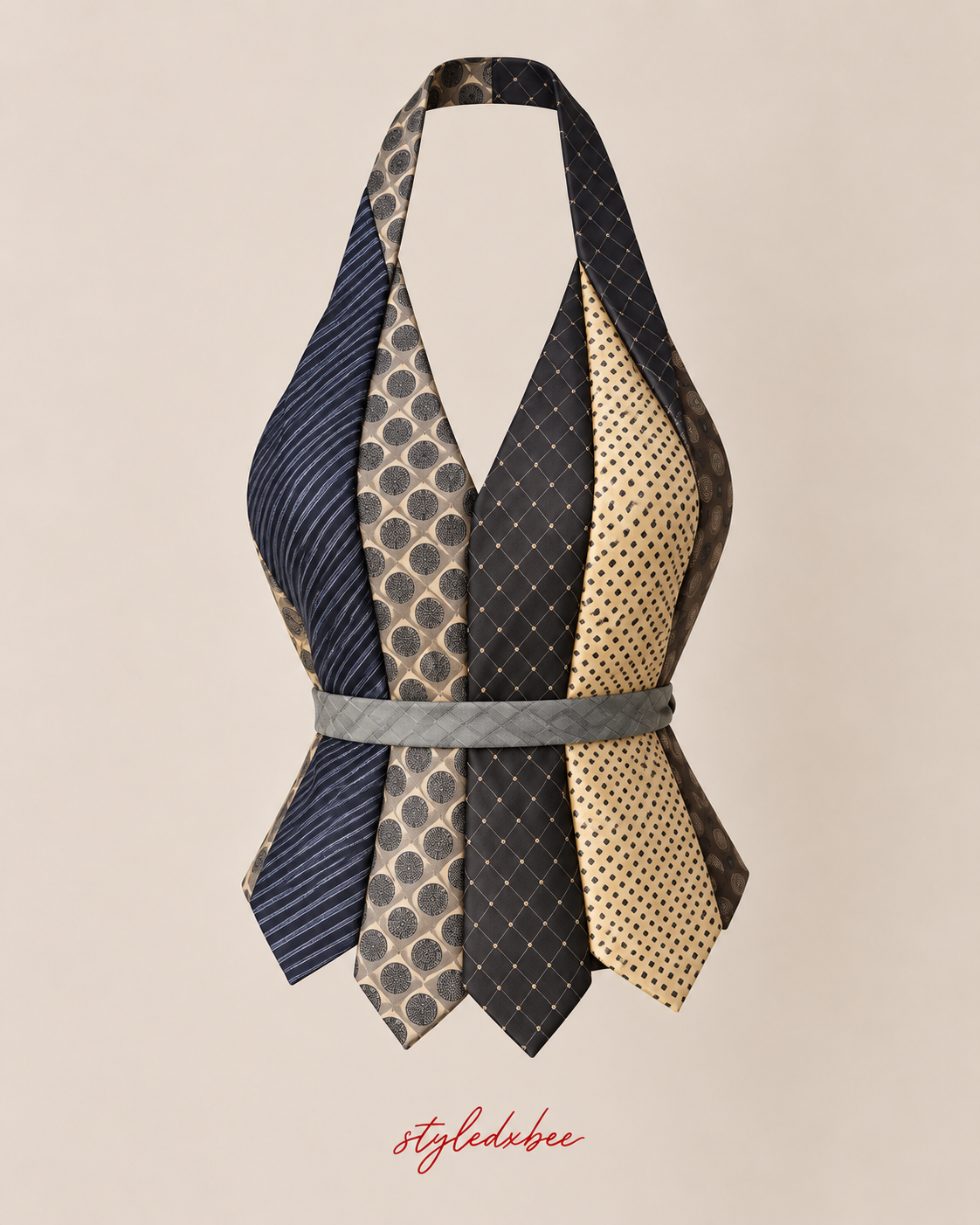 Upcycled Necktie Halter Tutorial